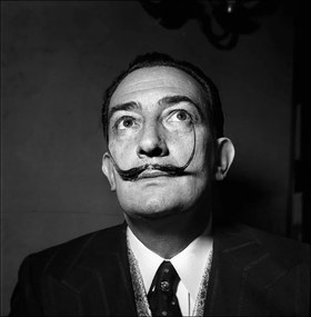 Fotografie Salvador Dali In Paris, France In 1953, REPORTERS ASSOCIES