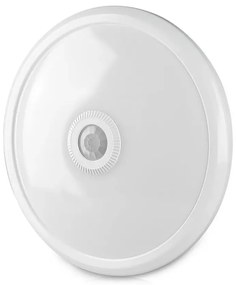 Plafoniera LED Chip Samsung SMD 21808-VT, cu senzor de miscare, 12W, 900lm, lumina neutra, IP20, alba, V-TAC