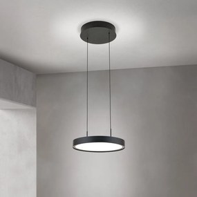 Lustra LED suspendata iluminat sus si jos TEIDE negru