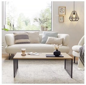 Eglo 424801 - Masă de cafea AUKSIDE 53,5x100 cm maro/negru