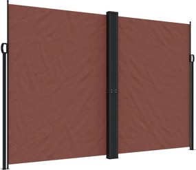 vidaXL Copertină laterală retractabilă, maro, 220x1000 cm