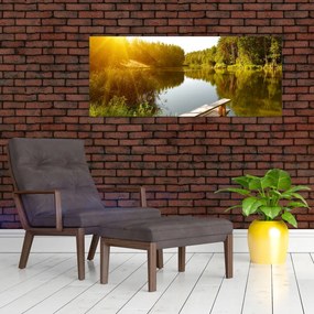 Tablou - Lac la munte (120x50 cm)