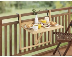 WENKO 69806800 - Masă WAIKIKI 64x65 cm alb/maro