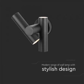 LED Aplica de perete exterior 2xLED/3W/230V 4000K IP44 negru