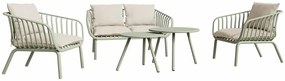 Set mobilier grădină Rajesh (pentru 4 persoane) (verde). 1100153