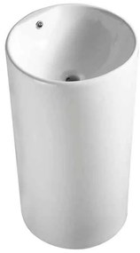 Lavoar stativ, Fluminia, Athos, rotund, 40 cm, alb