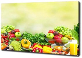 Tablou pe pânză canvas Fructe si legume