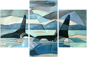 Tablou - Balene (90x60 cm)