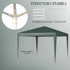 Outsunny Foisor de Gradina 3x3 Impermeabil | Aosom Romania