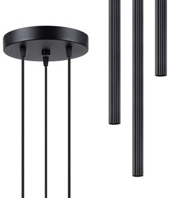 Lustră pe cablu Sollux SL.1341 ARCHE 3xG9/8W/230V negru