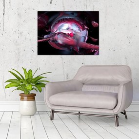 Tablou - Abstracție, viermi spațiali (70x50 cm)