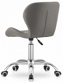 Scaun de birou AVOLA bej-gri din piele ecologica