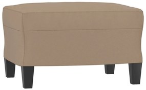 Canapea cu 3 locuri   taburet cappuccino 180 cm piele ecologica Cappuccino, 210 x 77 x 80 cm