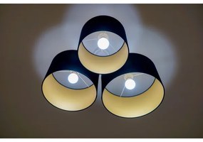 Duolla - Plafonieră ROLLER TRIO 3xE27/60W/230V albastru