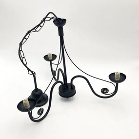 Lustră pe lanț Brilagi COTTAGE 3xG9/40W/230V negru/alb