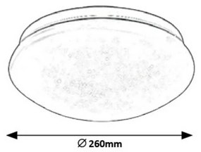 Plafonieră LED Rabalux 3936 Lucas, albă, diam. 26 cm