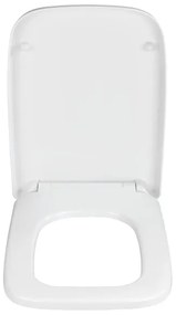 WENKO 24334100 - Capac WC EXCLUSIVE 46,5 x 37 cm alb/argintiu