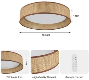 Immax NEO 07288L - Plafonieră LED+CCT dimabilă LONA, 36W/230V, Ø 45,5 cm + telecomandă