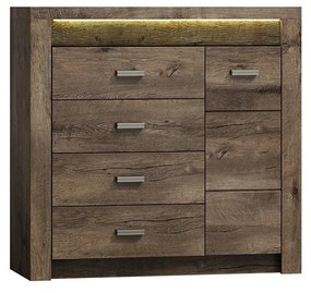 Comodă Nadenas N17 (Arin închis) (cu iluminat LED). 1103652