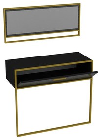 Masă decorativă Polka Aynali Negru