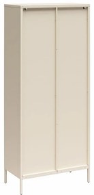 Vitrină crem din metal 80x186x40 cm Luna – Støraa