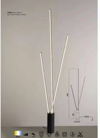 Lampadar LED design modern minimalist VERTICAL 60W negru