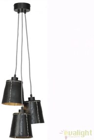 Lustra cu 3 pendule din cauciuc reciclat AMAZON, 15cm AMAZON/15/H3/B