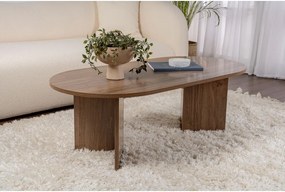 Măsuță de cafea maro închis cu aspect de lemn de nuc 60x119 cm Sable – Kalune Design