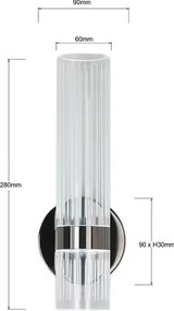 Aplică LED de perete AMBIENTE LED/6W/230V 3000/4000/6000K neagră