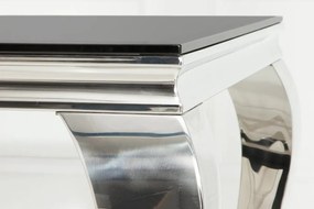 Masa Dining Eleganta, Sticla, Negru, Modern Barock 200cm