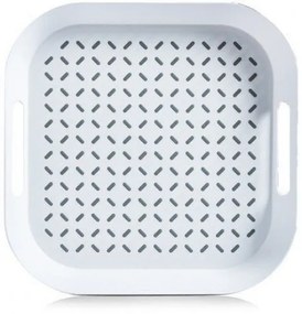 Tava pentru servire din plastic Try Alb, L34xl34xH4,3 cm