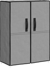 vidaXL Pantofar, gri, 60x28x90 cm, material textil