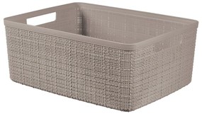Coș de depozitare de depozitare din plastic 36x28x15 cm Jute M – Curver