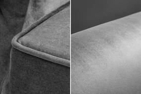 Canapea extensibila design Chesterfield, Maison Belle Affaire 220cm, gri