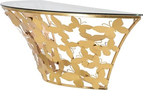 Consola Butterflies, Mauro Ferretti, 120x40.5x37.2 cm, fier, auriu