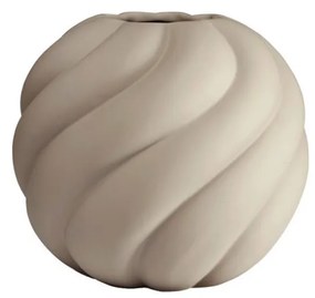 Vaza Twist Ball, 20cm, nisip - COOEE