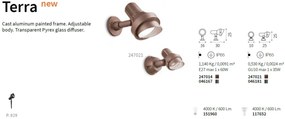 Corp iluminat exterior cu tarus IP65 TERRA PT1 SMALL NERO 046211