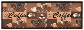 Covoras bucatarie, lavabil, maro, model cafea 60x300 cm coffee brown, 60 x 300 cm, 1
