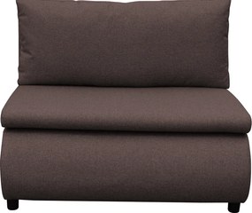 Fotoliu extensibil cu spaţiu de depozitare, maro, FLIK