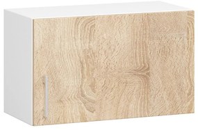 Dulap superior de bucătărie Lula w60ok (Alb + stejar sonoma). 1068598