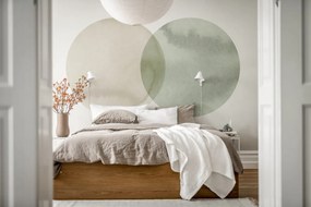 Fototapet, Eclipse, Beige Green, Rebel Walls
