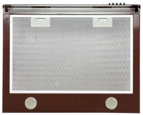 Hota traditionala Tornado Bona 20 (60) LED, 2 motoare, latime 60 cm, absorbtie 560 m3/ora, filtru anti-grasimi aluminiu 5 straturi, Maro