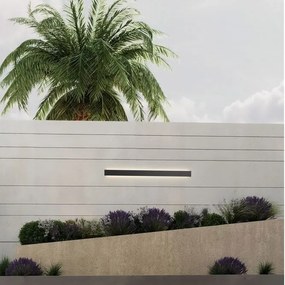 Aplica exterior neagra liniara 120cm IP65 LED METRIC
