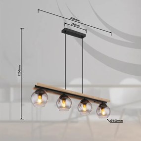 Lustră pe cablu Globo 15569-4HW CONNI 4xE27/25W/230V