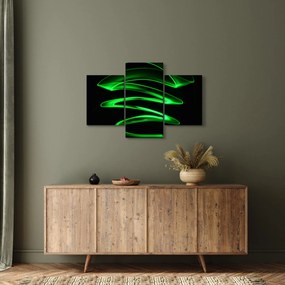 Tablou - valuri neon (90x60 cm)