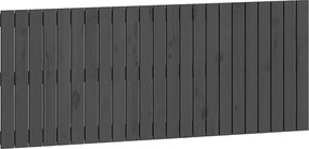 vidaXL Tăblie de pat pentru perete, gri, 147x3x60 cm, lemn masiv pin