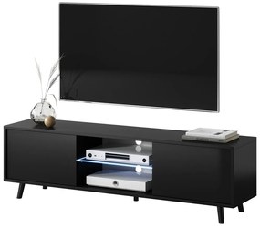 Masă TV Leiros (cu iluminat) (negru). 1098629