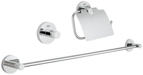 Grohe Essentials set de accesorii 3 în 1 StarLight Chrome 40775001