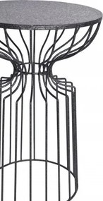 Masuta auxiliara design unicat Variation 50cm, negru