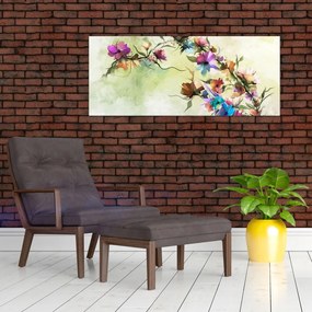 Tablou - Pictua cu flori (120x50 cm)